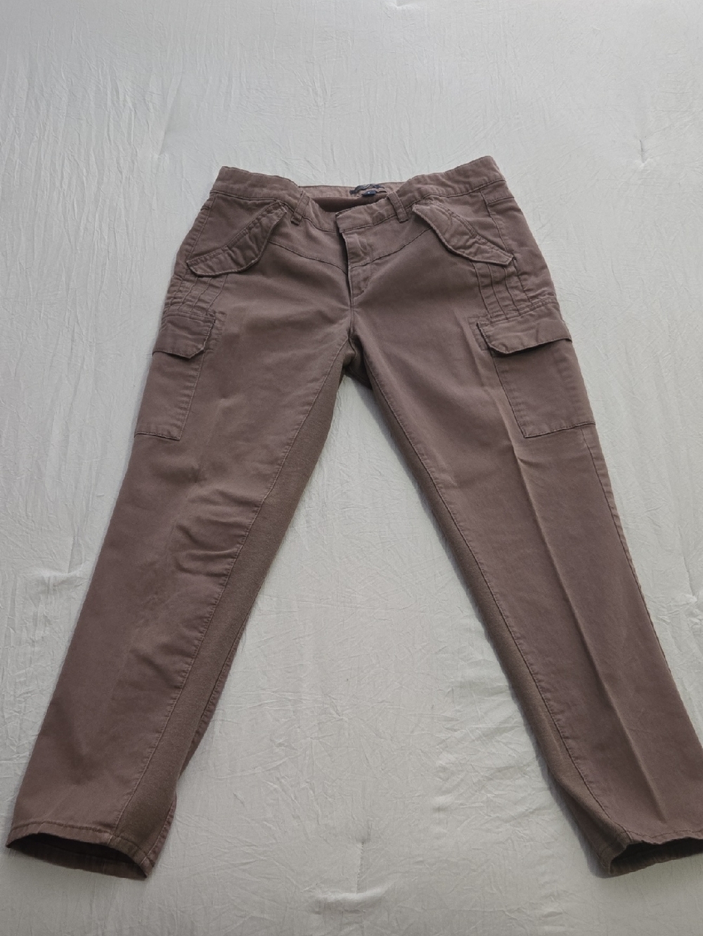GAP Women's Cargo Pants in Taupe Brown Sz 6. Strech.